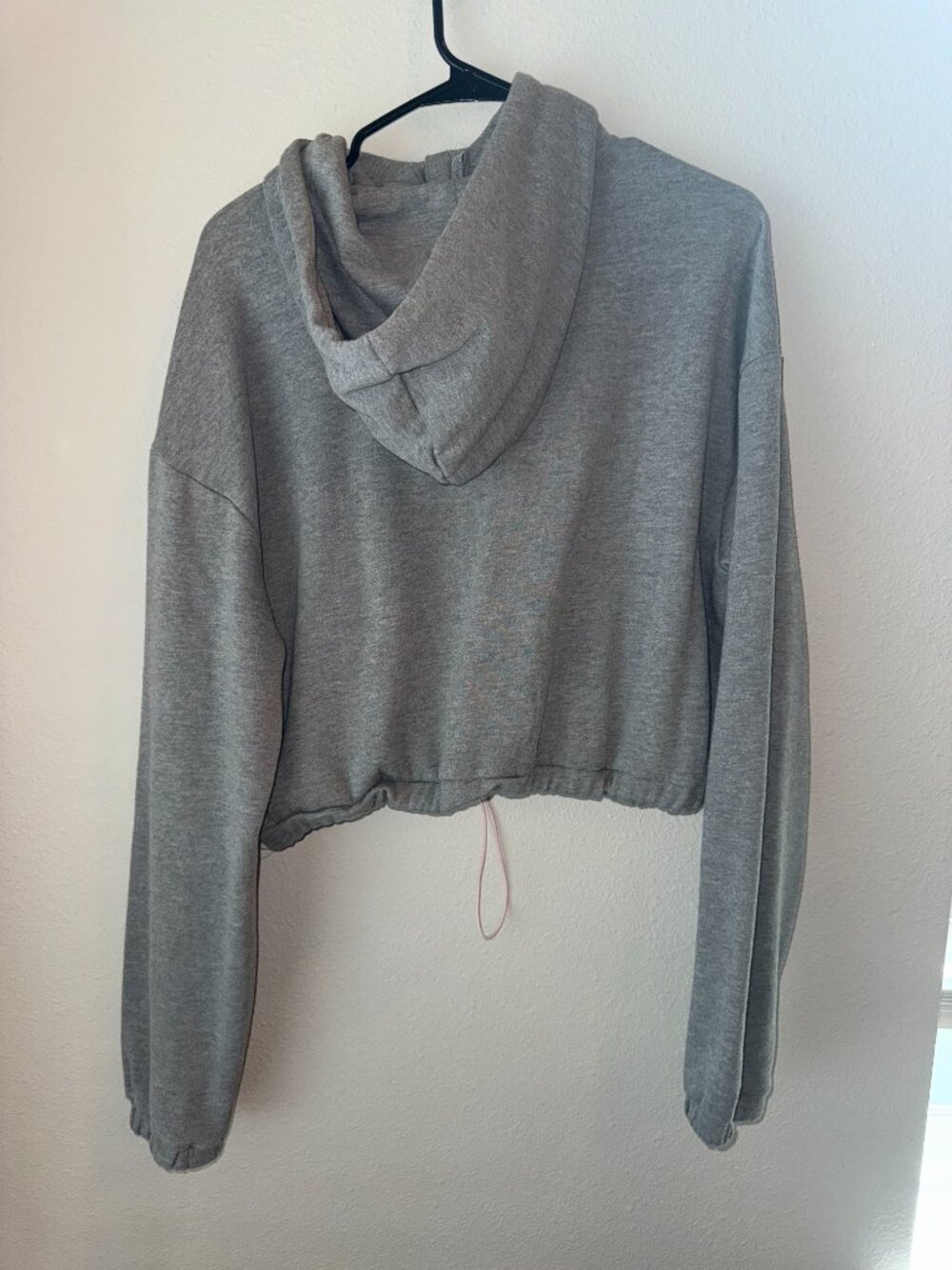 Grey Vans Hoodie With Elastic Scrunch Waist - Picture 3 of 3